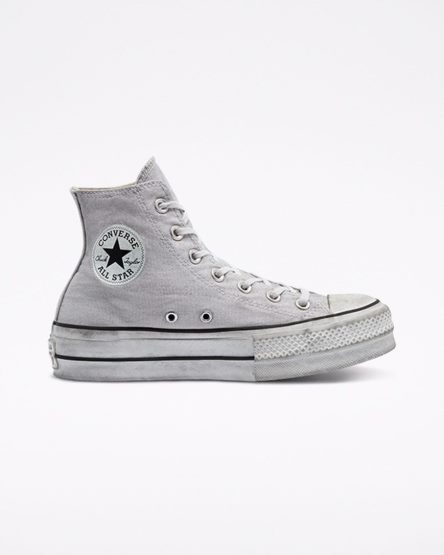 Zapatos Plataforma Converse Chuck Taylor All Star Lift Smoked Canvas Altas Hombre Gris | PE W87405